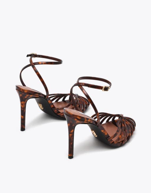 Steve Madden Mizuna tortoise heeled sandals in brown other, 4 of 4
