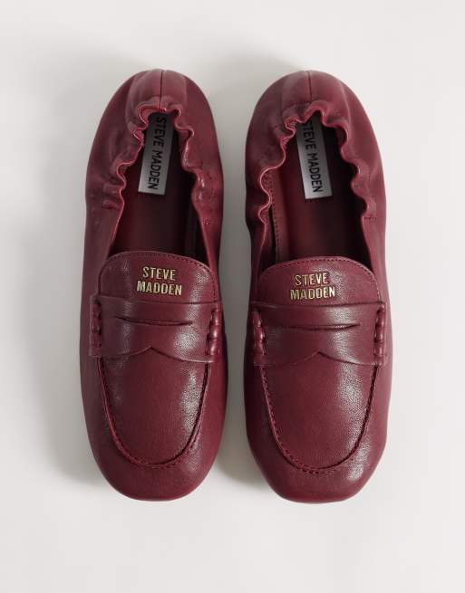 Steve Madden mocassins Newbury en cerise foncée, 2 de 4
