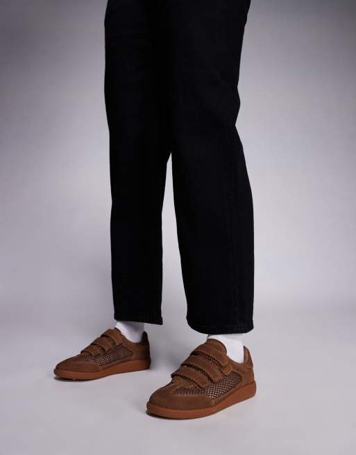 Steve Madden Momentum velcro trainers in brown, 5 of 5