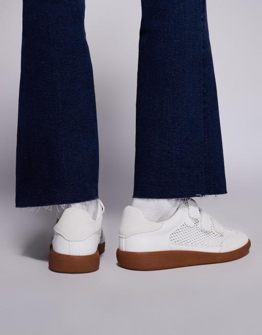 Steve Madden Momentum velcro trainers in white, 5 of 5