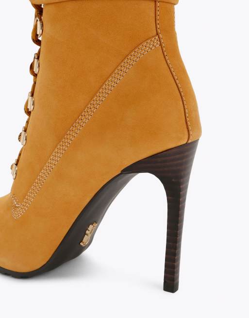Steve Madden Morals wheat nubuck high ankle boots in tan, 4 of 4