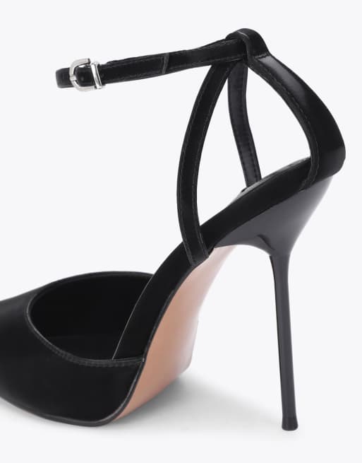 Steve Madden Morrie black heeled sandals in black, 3 of 4