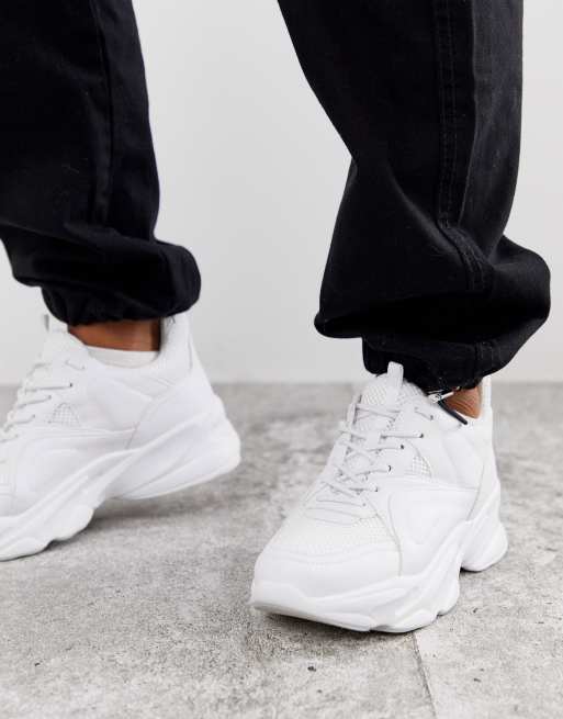 Fabricación Tigre trolebús Steve Madden Movement white chunky sneakers | ASOS