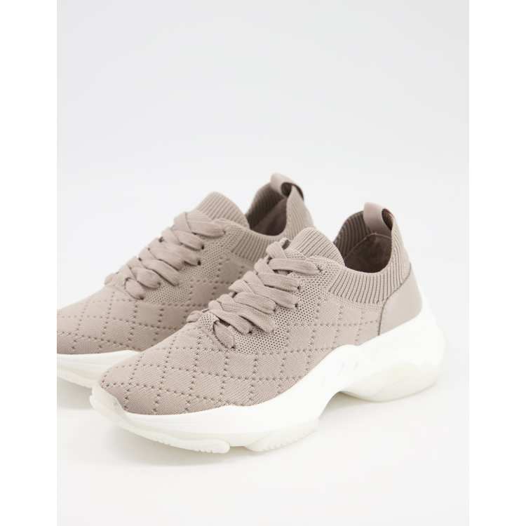 Steve Madden Myles chunky sneakers in taupe