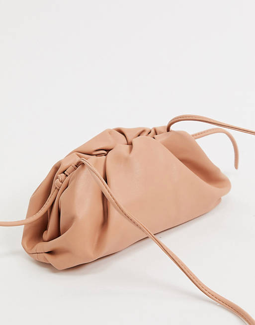 Steve Madden Necture slouchy clutch bag in tan