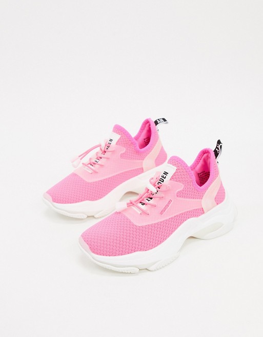 Steve Madden neon sporty trainer in pink