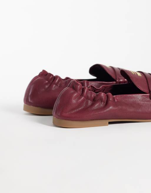 Steve Madden Newbury loafers in dark cherry, 3 of 4