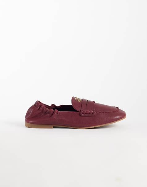 Steve Madden Newbury loafers in donker kersenrood - view 1