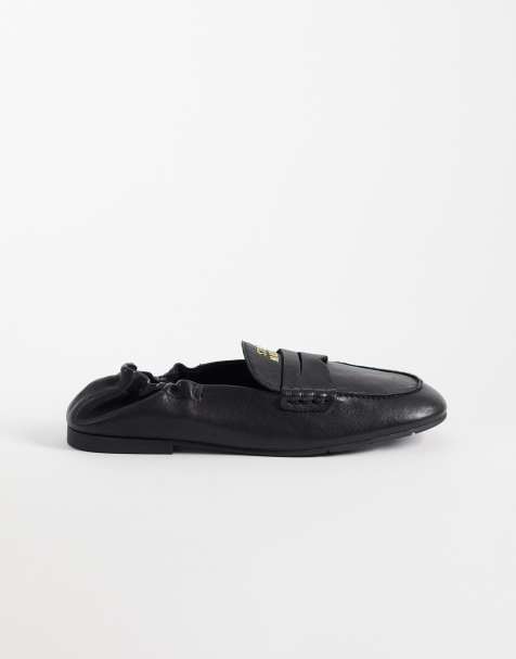 Steve Madden – Newbury – Svarta loafers i läder - view 1