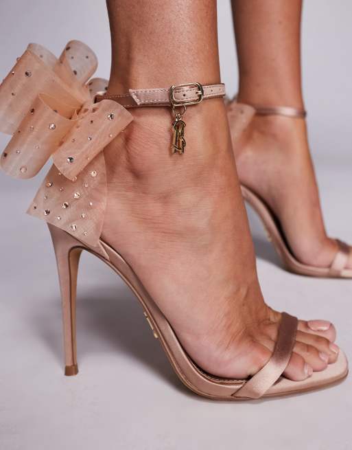 Champagne Heels Pink And Gold High Heels Glitter Heels Pink