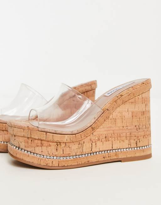 Steve madden poetic store clear wedge sandal