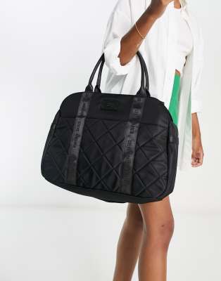 Steve Madden nylon overnight holdall in black | ASOS