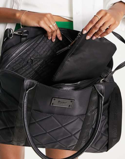 Steve Madden Duffel Weekender Bag in Black for Men