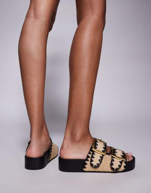 Steve Madden - On Deck - Sandales en raphia naturel avec brides à boucle, 2 de 4