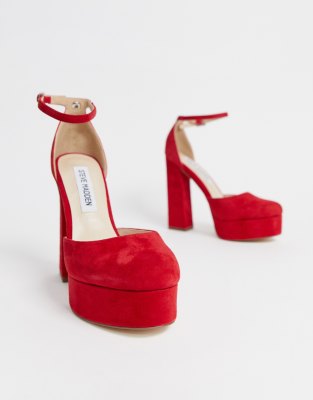 steve madden red high heels