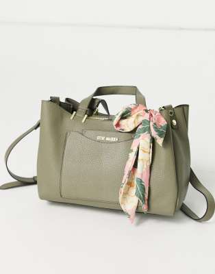 steve madden tote with scarf