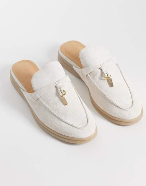 Steve Madden Patrizia instaploafer van zandkleurig suède, 2 van 4