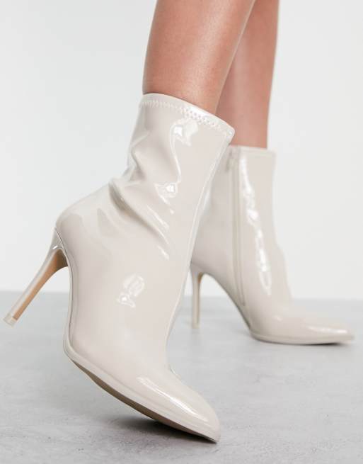 Steve madden white outlet ankle booties