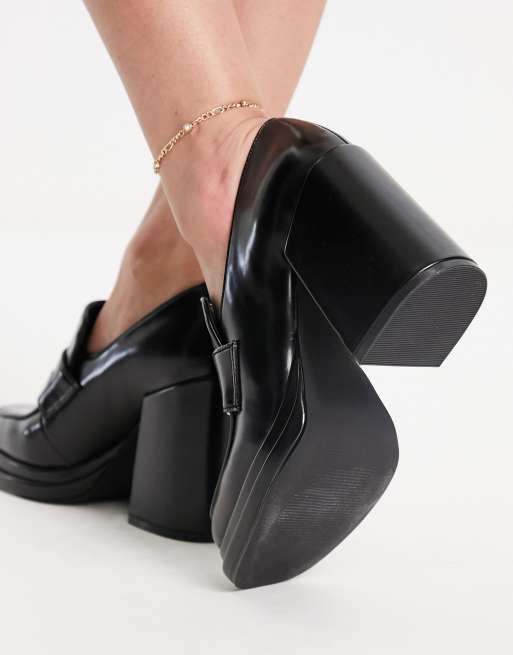 Steve madden black sale studded loafers