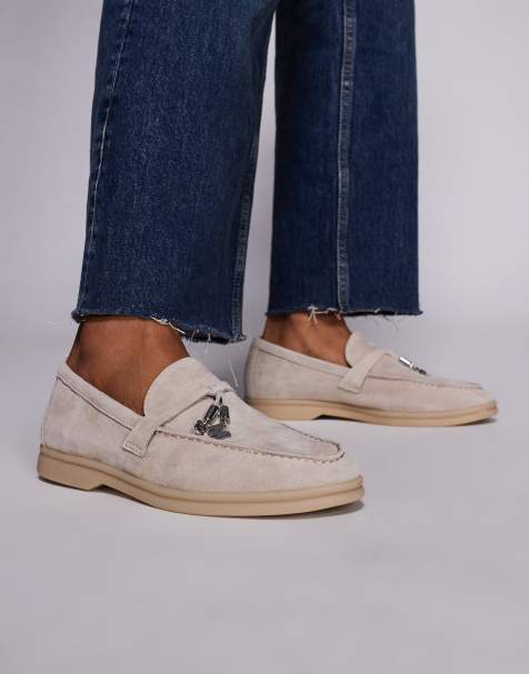 Steve Madden – Portland – Zamszowe loafersy w kolorze kości słoniowej - view 1
