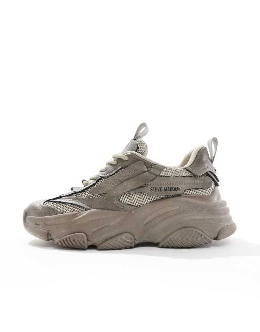 Steve Madden Possesion-E chunky sneakers in distressed grey