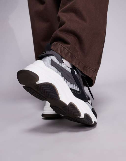 Steve Madden Possess chunky trainer in grey, 4 of 5