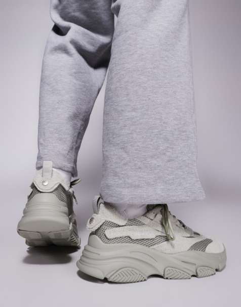 Steve Madden Possess-h chunky trainer in Sage - view 2