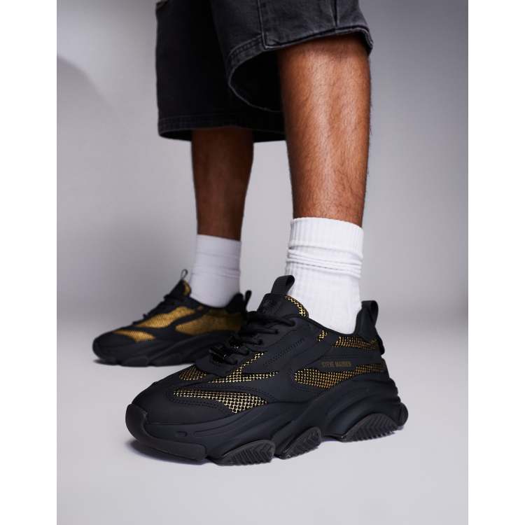 Steve Madden Possess Sneaker in Schwarz Gold ASOS