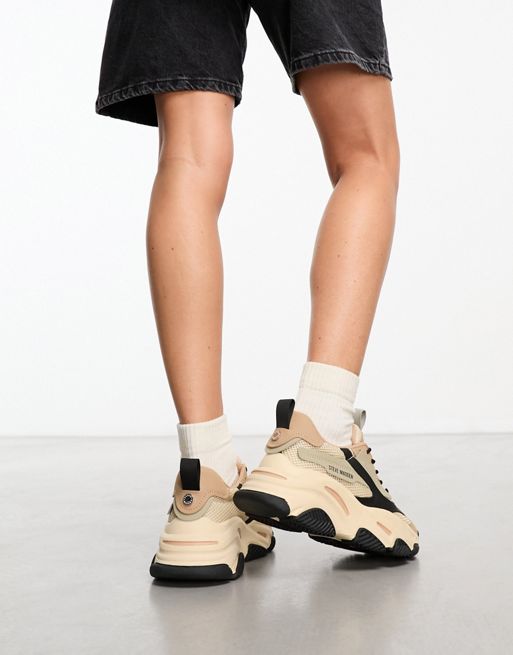 Steve Madden Possession chunky trainers in white, ASOS