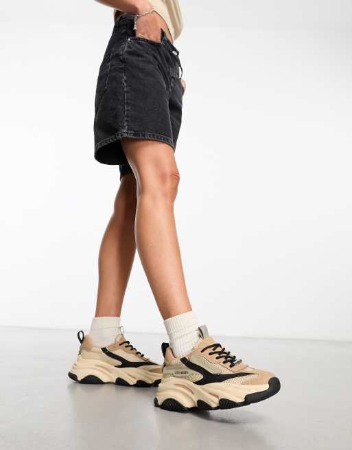 Steve Madden Possession chunky trainers in white, ASOS