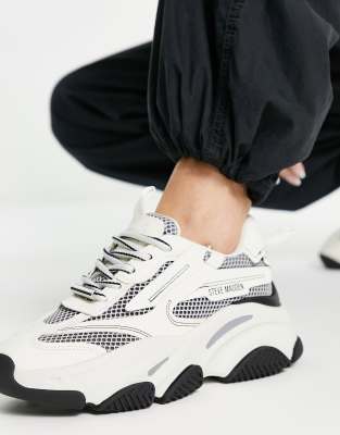 Steve Madden Possession chunky trainers in white, ASOS