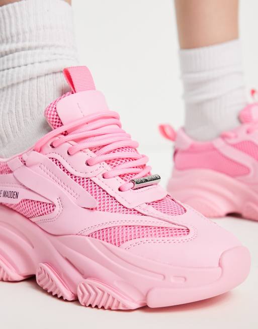 Neon pink hot sale chunky trainers