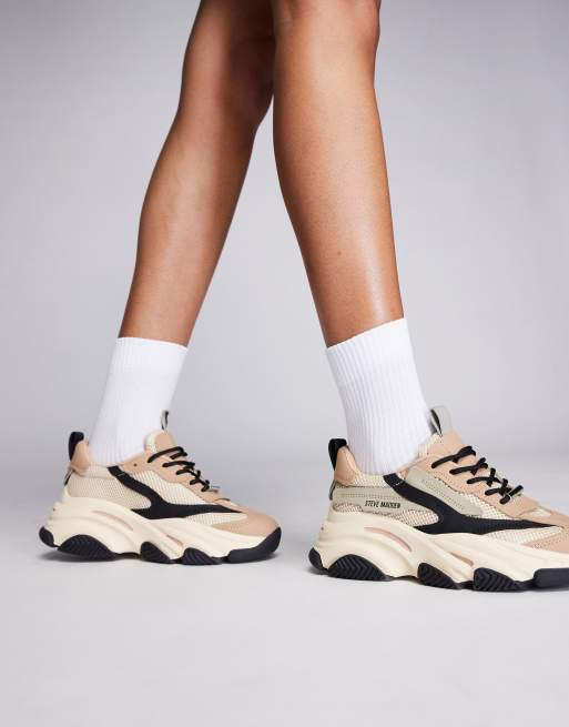 Steve Madden – Possession-E – Khakifärgade, grova träningsskor