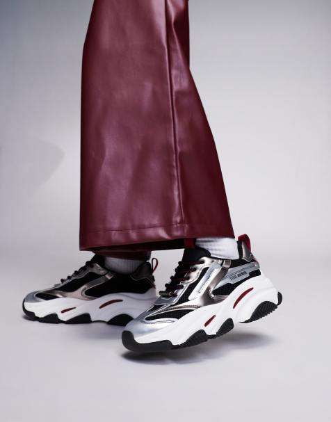 Steve Madden - Possession - Metallisk tinfarvede chunky sneakers - view 1