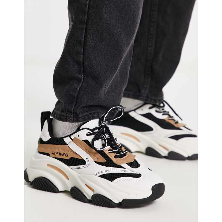 Steve Madden Possession chunky trainers in white, ASOS