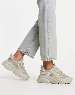 Steve Madden Possession sneakers in greige | ASOS