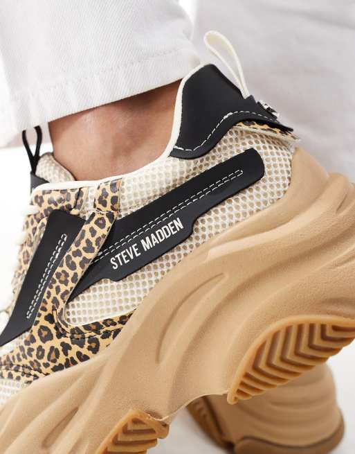 Steve Madden Possession sneakers in leopard print ASOS