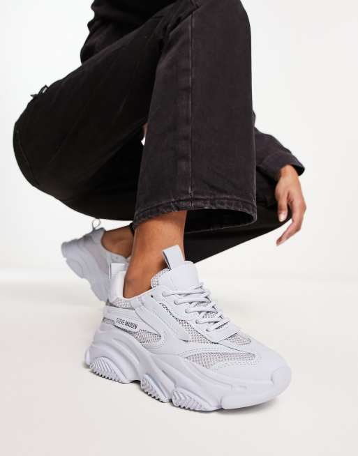 Steve Madden Possession sneakers in light blue | ASOS