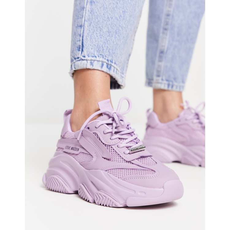 メデン Steve Madden Possession trainers in digital lavender