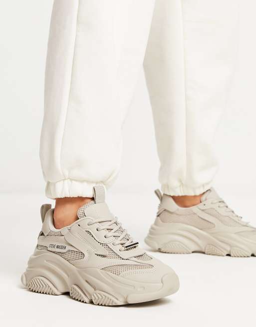 Steve Madden Possession trainers in greige | ASOS