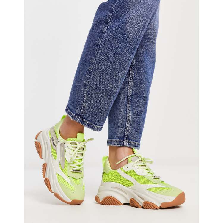 Steve Madden, Shoes, Steve Madden Possession Lime Green Chunky Sneakers  Size 7