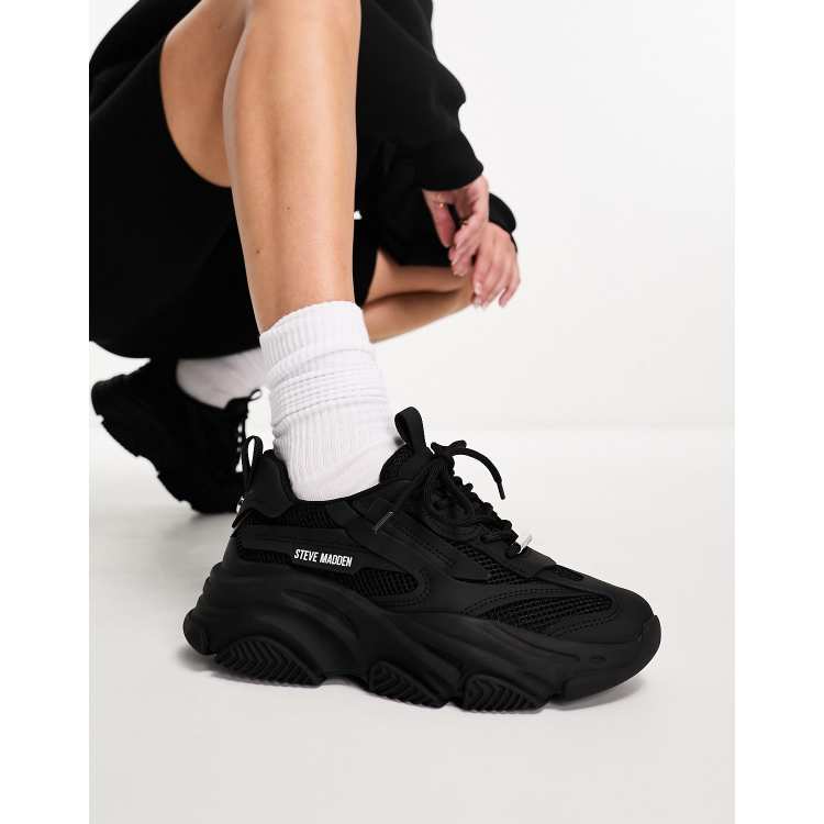 Steve Madden Possession chunky trainers in white, ASOS