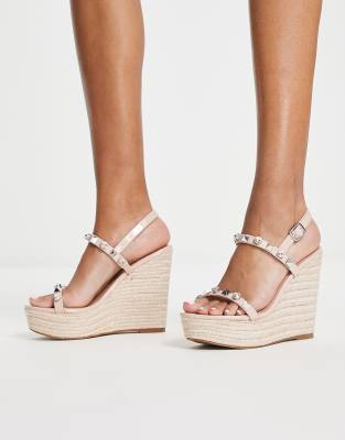 Blush Steve Madden Espadrille Slides Steve Madden Prime Time