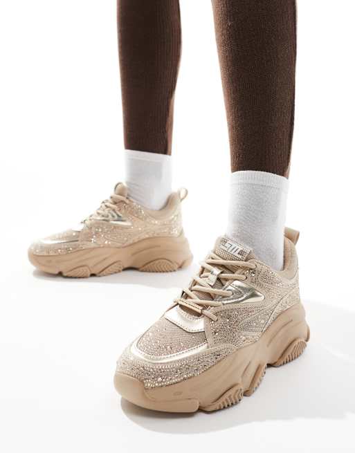 Steve Madden Privy Sneakers met versiering en dikke zool in