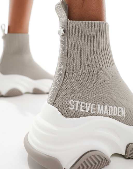 Grey hot sale sock trainers