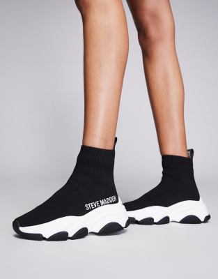Steve Madden Steve Madden Prodigy Sock Trainers in Black