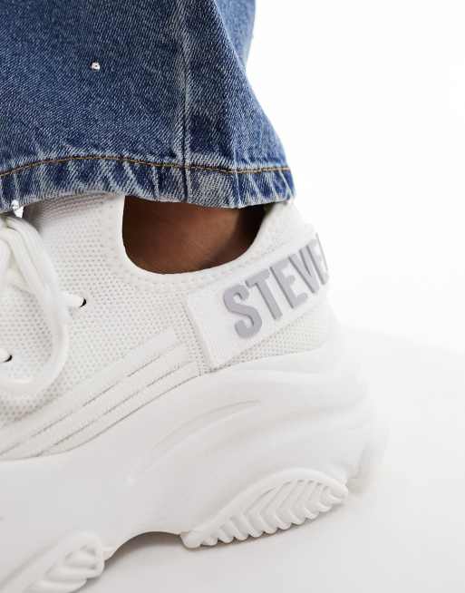 Steve Madden Protege-E chunky trainer in white, 4 of 5