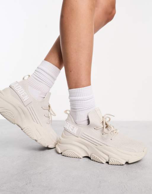 Steve Madden Protege-E chunky trainers in bone | ASOS