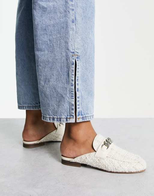 Steve madden slip ons on sale white