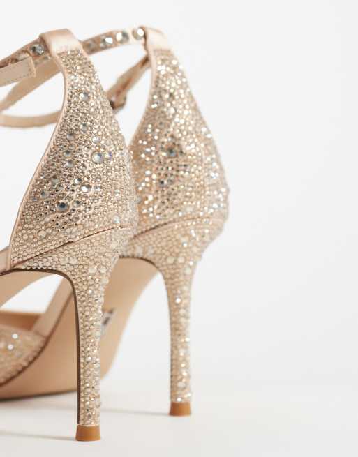 Steve Madden Raquelle heeled sandals in embellished rose, 4 of 4